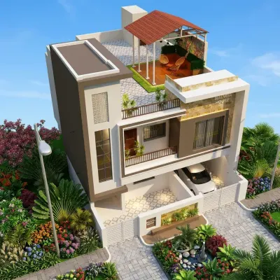 BH-TSB-107 steel‑composite apartment building, 3‑5 bedrooms, 1050‑1500 sq ft